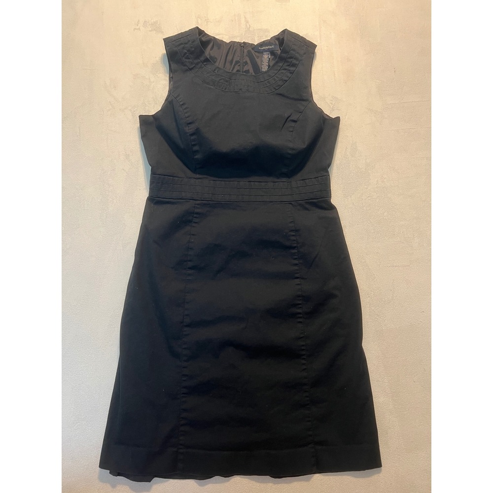Banana Republic Womens Black Sleeveless Sheath Dress Size 10